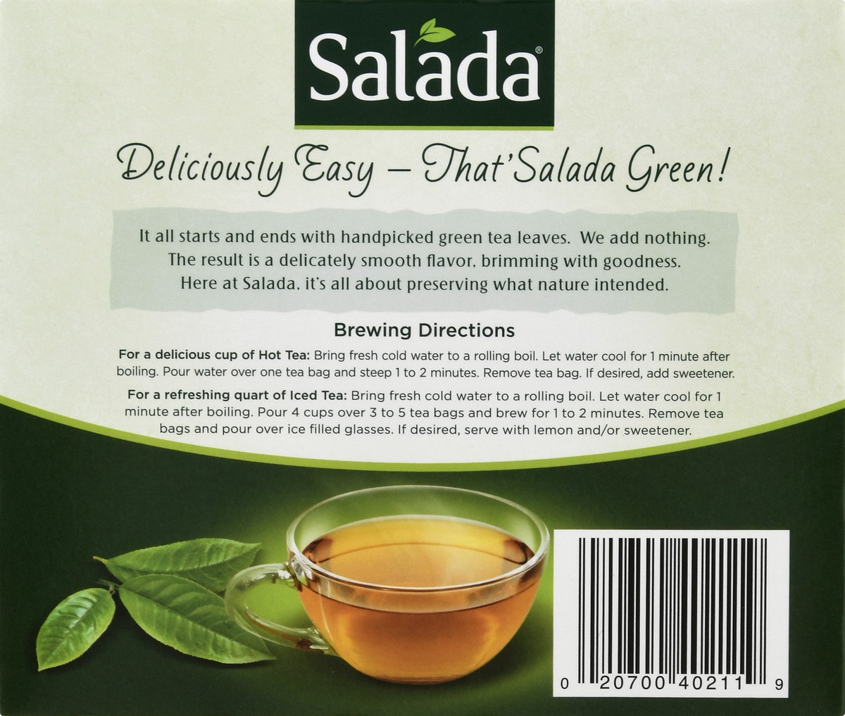 slide 5 of 9, Salada Tea Salada Green Tea, 40 ct