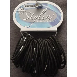 Dollar Store Stylin Thin Black Ponyholders