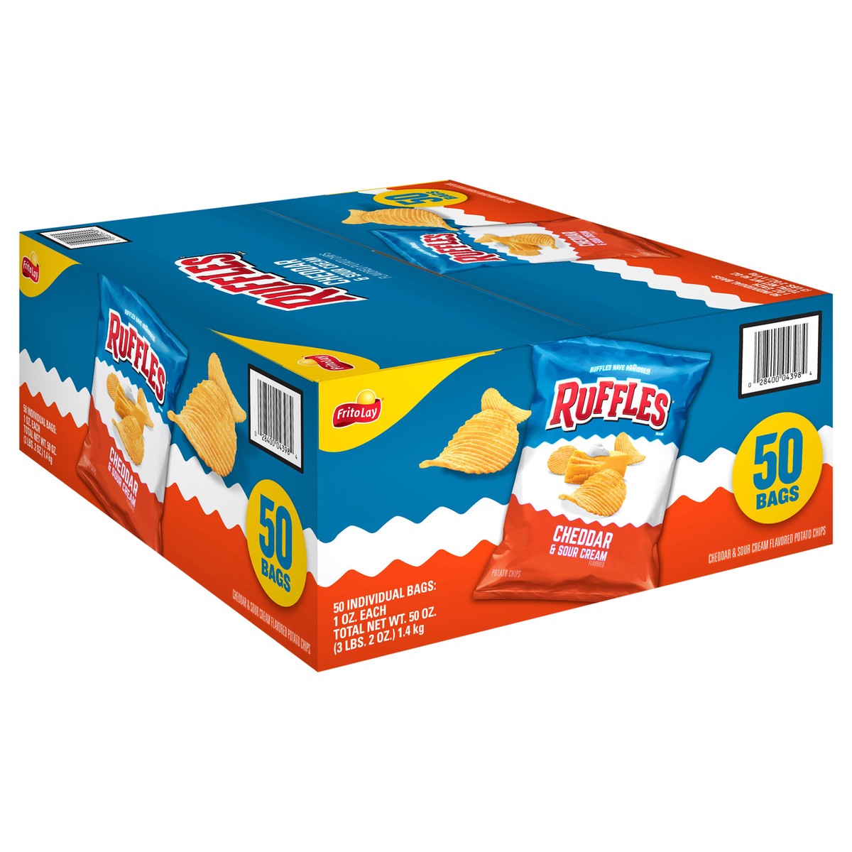 slide 8 of 11, Ruffles Potato Chips, 50 ct