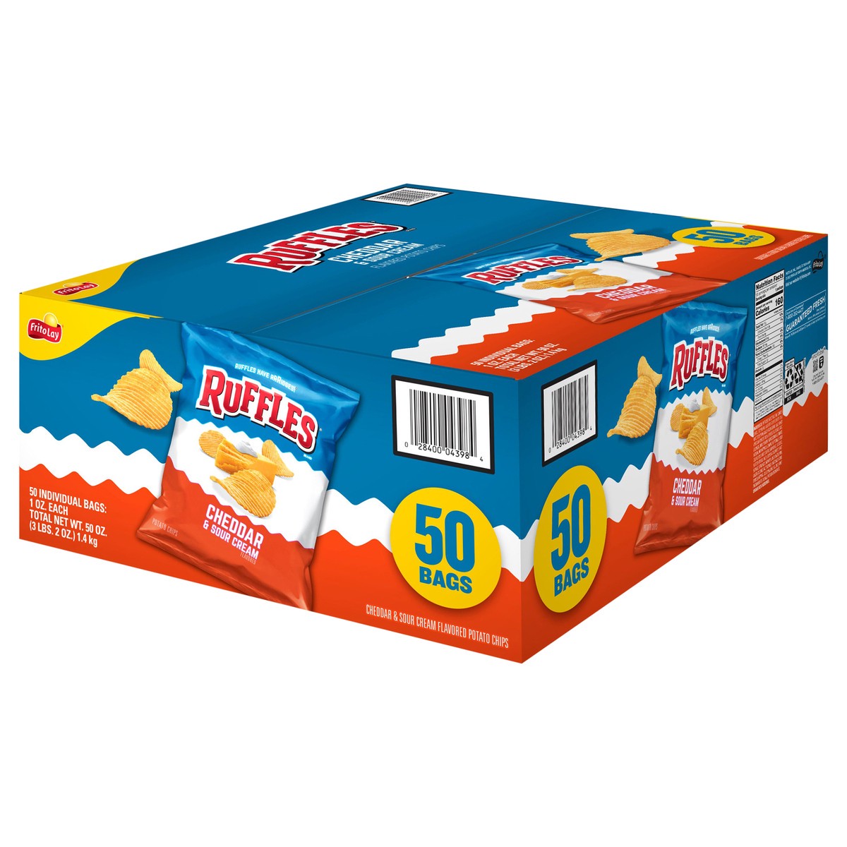 slide 5 of 11, Ruffles Potato Chips, 50 ct