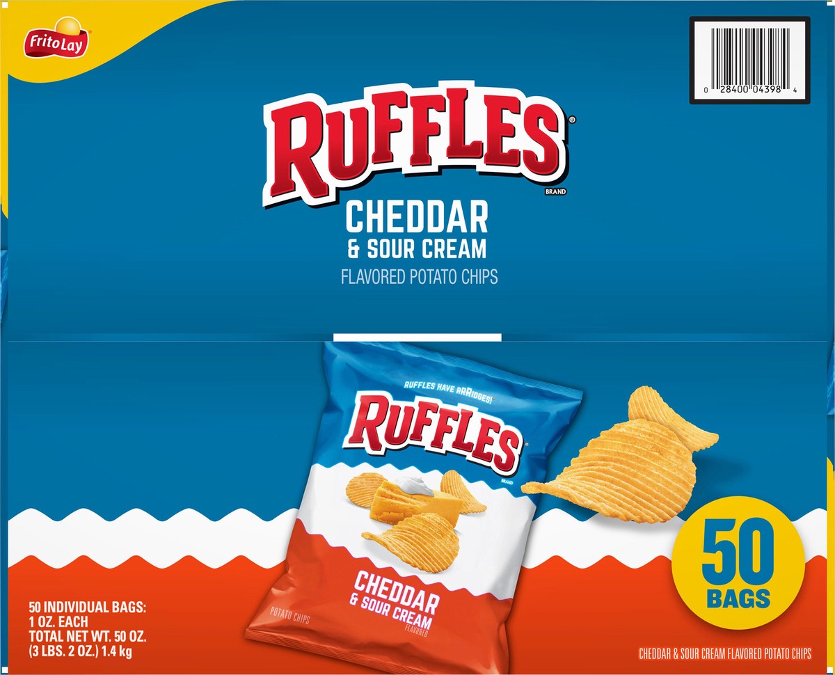 slide 6 of 11, Ruffles Potato Chips, 50 ct