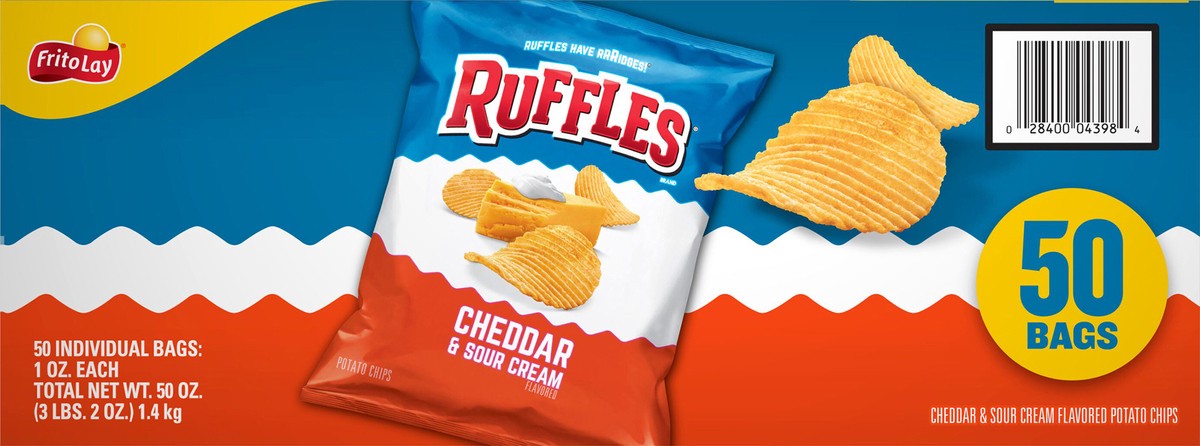 slide 11 of 11, Ruffles Potato Chips, 50 ct