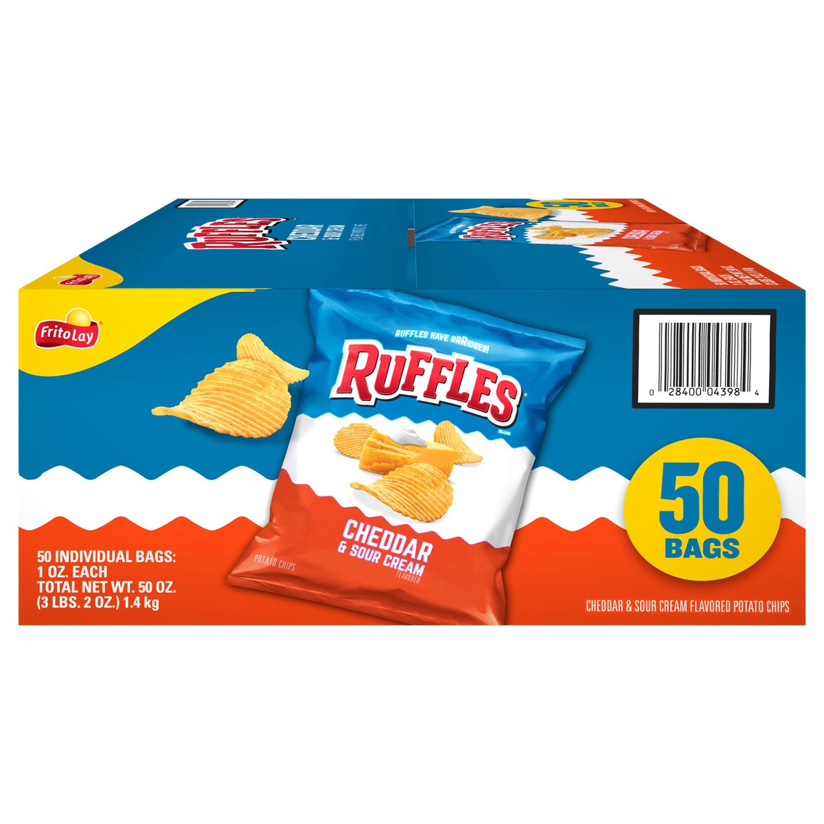 slide 2 of 11, Ruffles Potato Chips, 50 ct