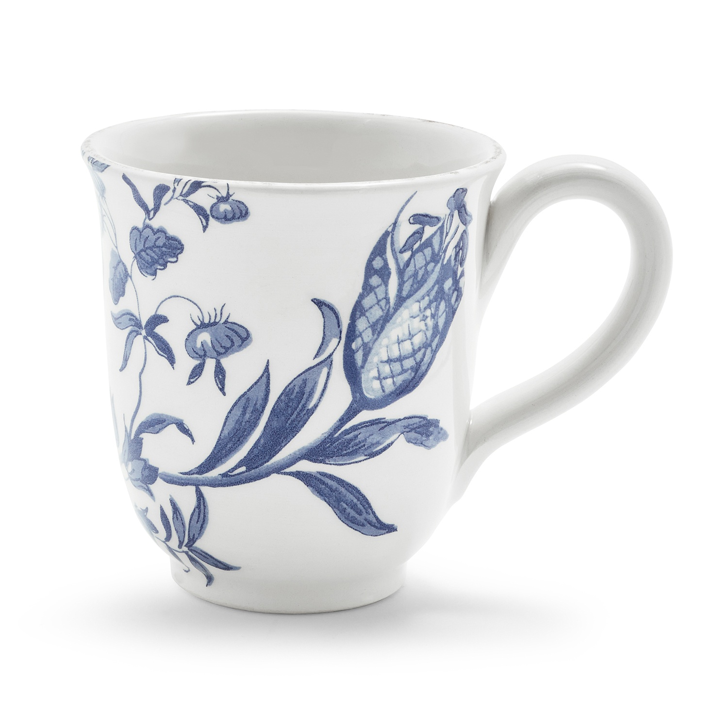 slide 1 of 1, Sur La Table Italian Blue Floral Mug, 15 oz