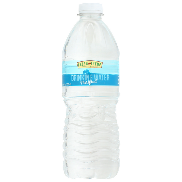 slide 1 of 1, Fresh Thyme Purified Drinking Water, 16.9 fl oz