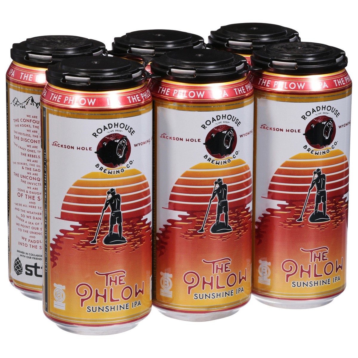 slide 7 of 11, Roadhouse Brewing Co. Sunshine IPA The Phlow Beer 6 ea, 6 ct