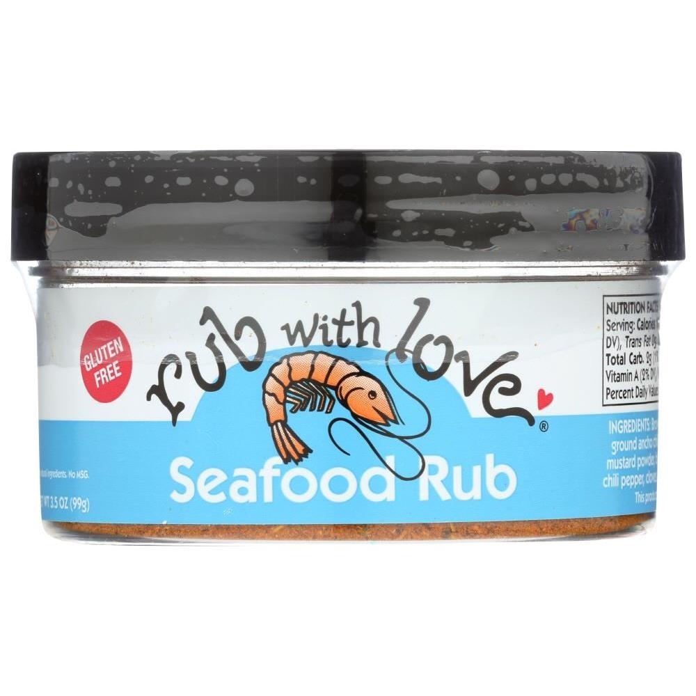 slide 1 of 1, Rub with Love Rub Seafood, 3.5 oz