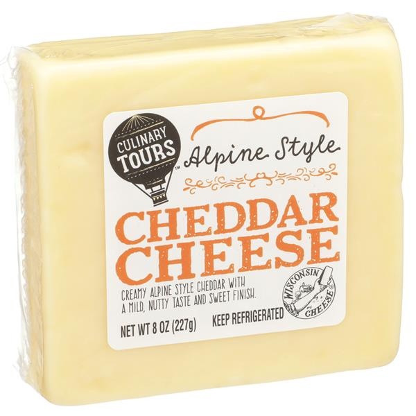 slide 1 of 1, Culinary Tours Alpine Style Cheddar Cheese, 8 oz