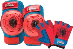 DSD Bell Spiderman Pad And Glove Set - Red/Blue