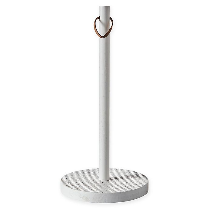 slide 1 of 1, Kamenstein White-Washed Paper Towel Holder, 1 ct