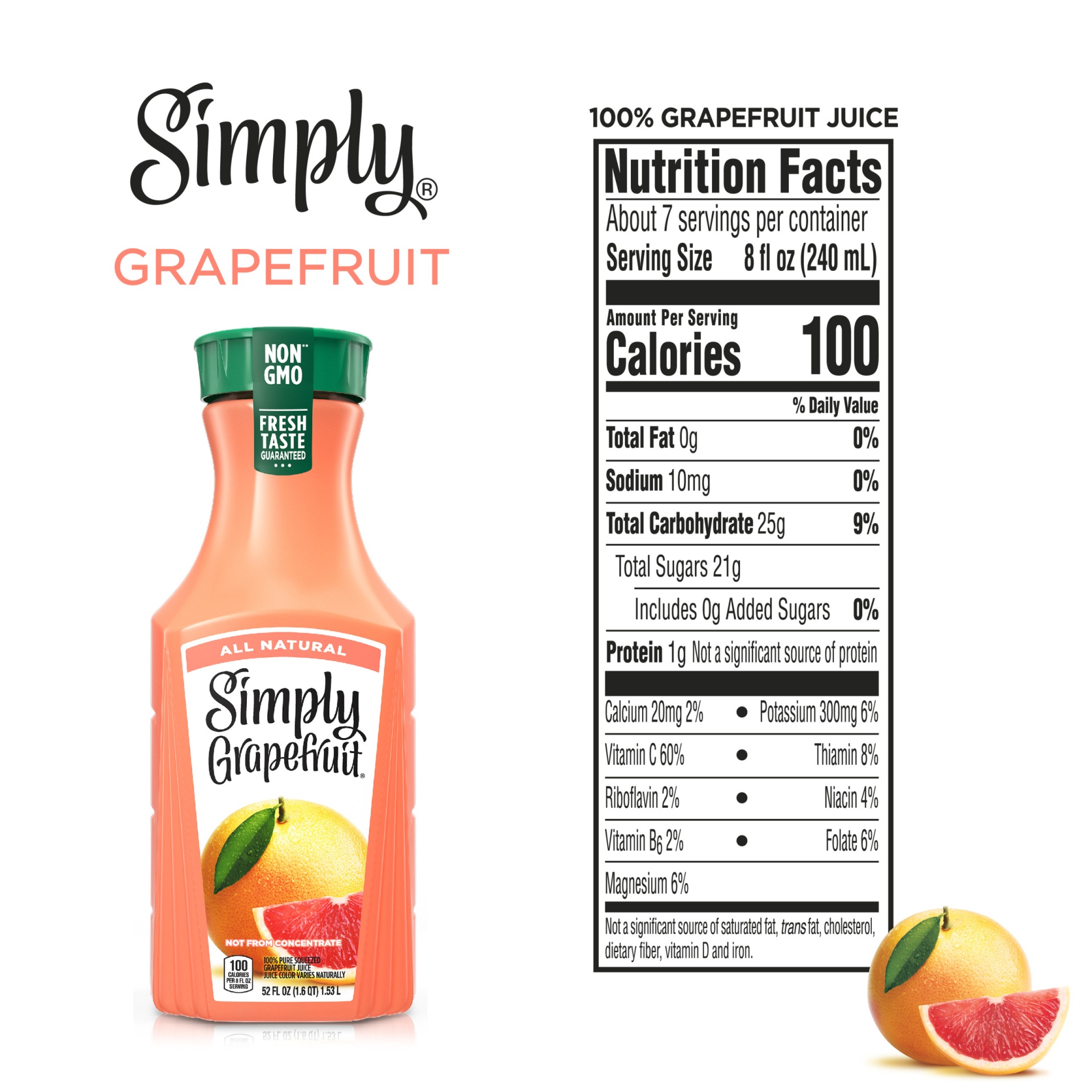 slide 9 of 12, Simply Grapefruit, 59 fl oz