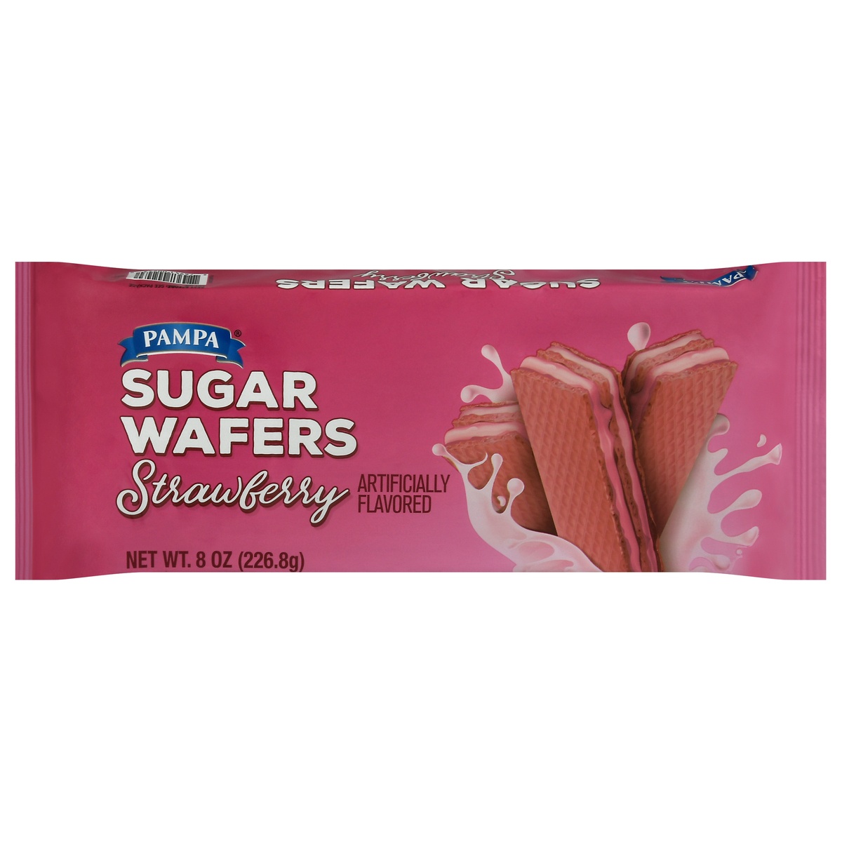 slide 1 of 1, Pampa Strawberry Cream Filled Wafers, 8 oz