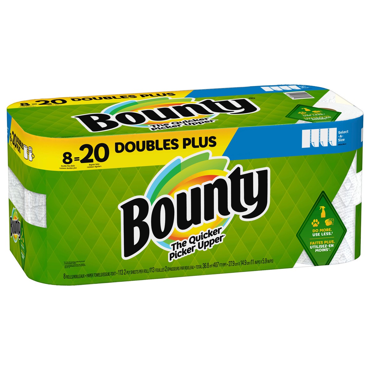 slide 2 of 5, Bounty Select-A-Size Paper Towels Double Rolls, 123 sheets