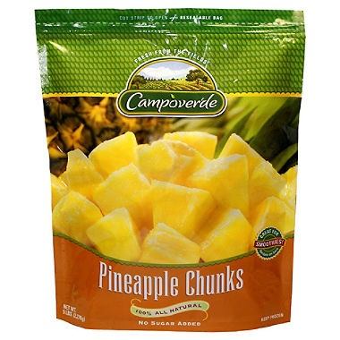 slide 1 of 1, Campoverde Pineapple Chunks Frozen Fruit, 5 lb