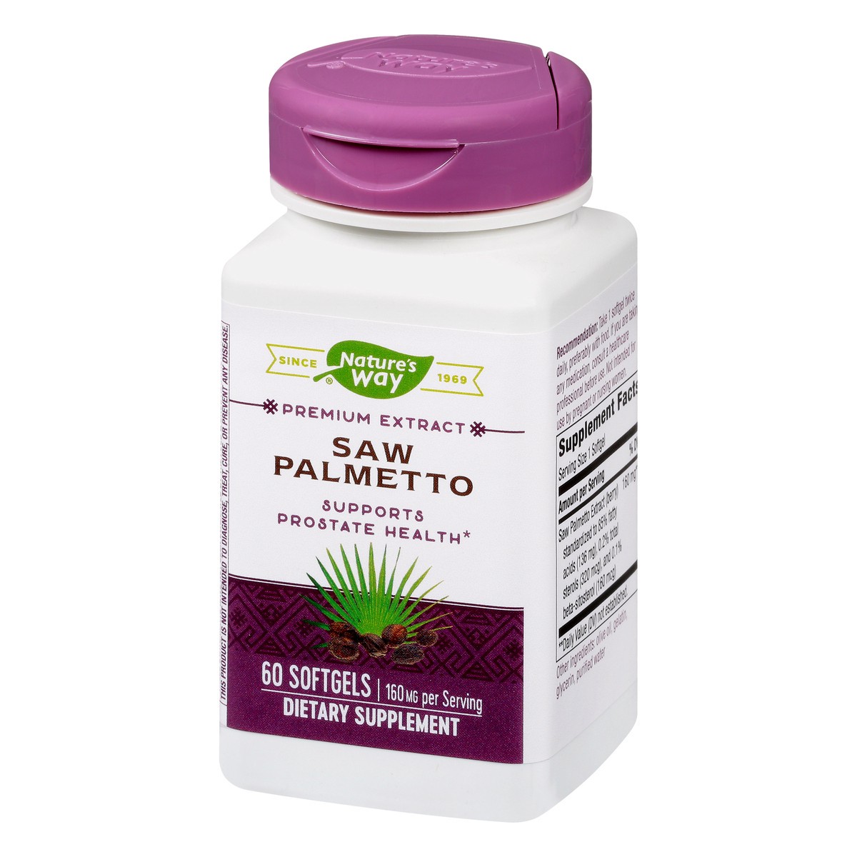 slide 6 of 9, Nature's Way Softgels 160 mg Saw Palmetto 60 ea, 60 ct