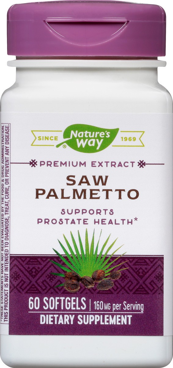 slide 7 of 9, Nature's Way Softgels 160 mg Saw Palmetto 60 ea, 60 ct