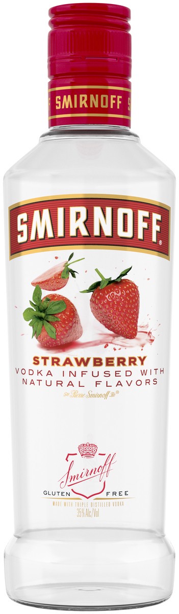 slide 1 of 3, Smirnoff Strawberry Vodka, 375 ml