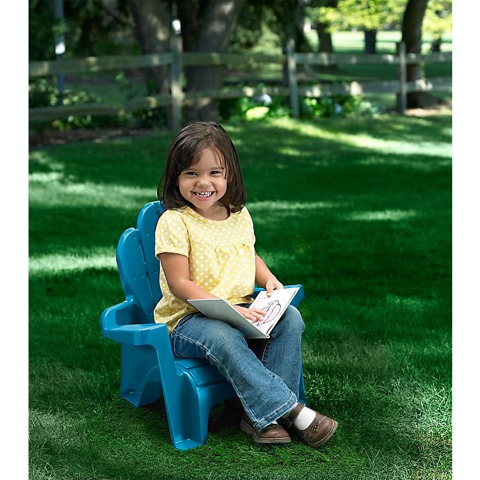 slide 3 of 3, American Plastic Toys Adirondack Chair - Blue, 1 ct