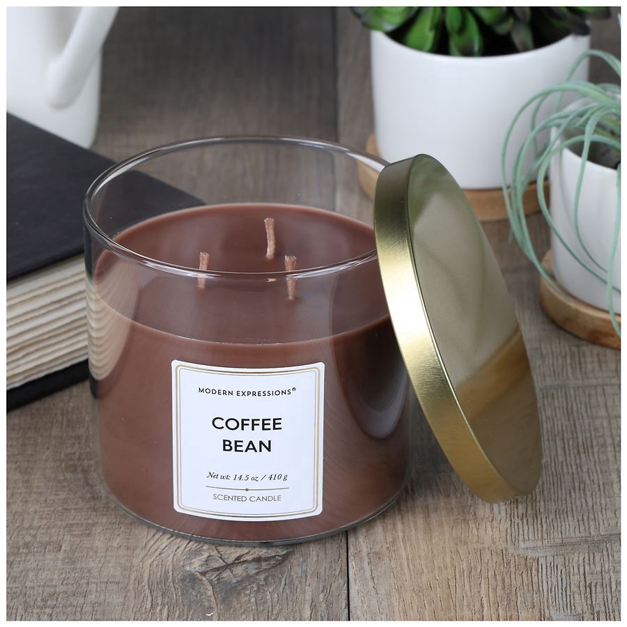 slide 4 of 5, Modern Expressions Scented Candle Coffee Bean, 14.5 oz