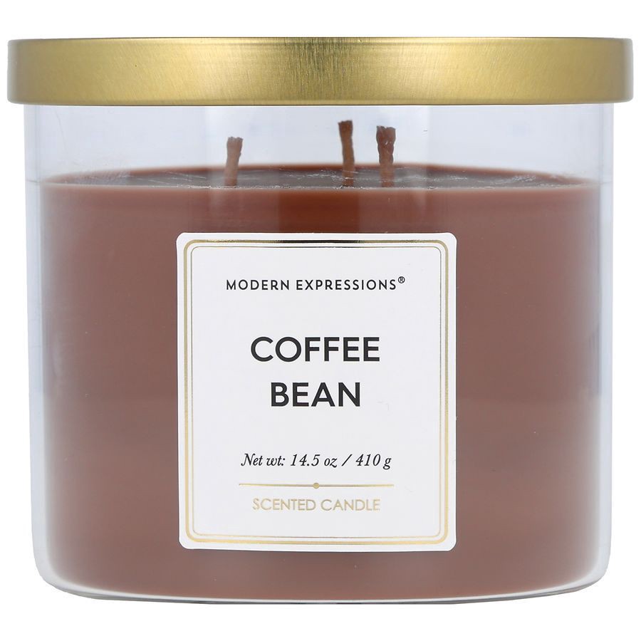 slide 1 of 5, Modern Expressions Scented Candle Coffee Bean, 14.5 oz