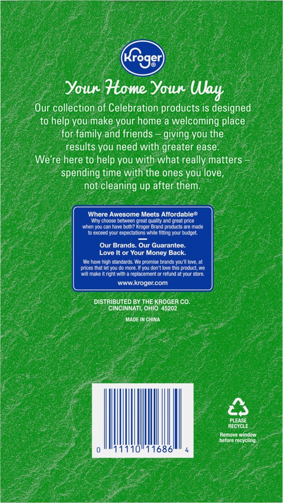 slide 2 of 2, Kroger Celebration Plastic Dinnerware Set, 48 ct