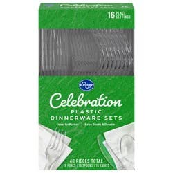 Kroger Celebration Plastic Dinnerware Set