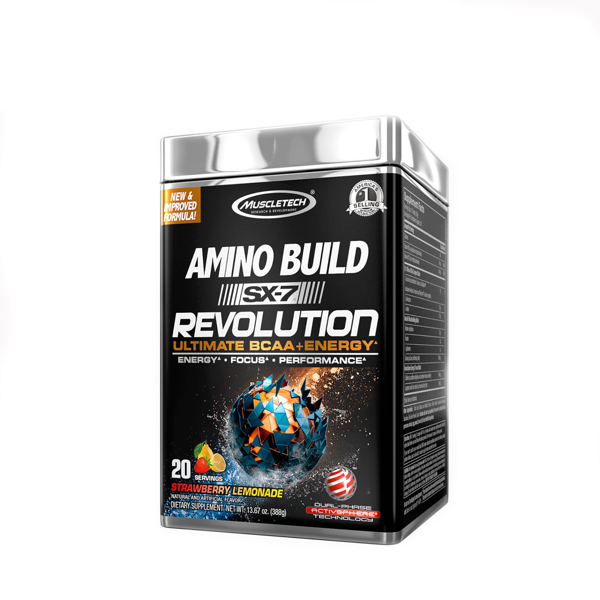 slide 1 of 1, MuscleTech Amino Build SX-7 Revolution - Strawberry Lemonade, 1 ct