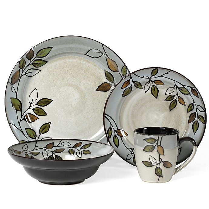 slide 1 of 1, Pfaltzgraff Rustic Leaves Dinnerware Set, 16 ct