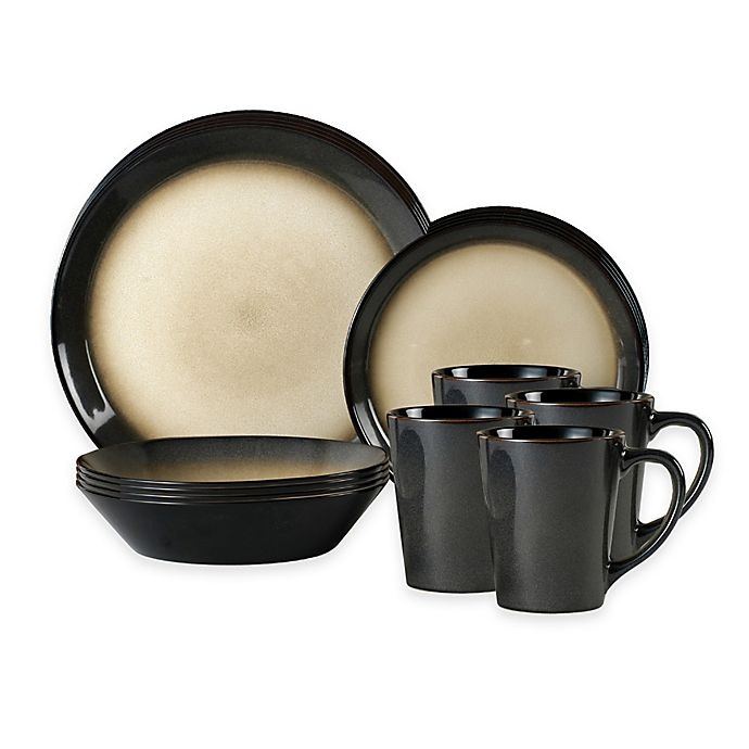 slide 2 of 2, Pfaltzgraff Aria Dinnerware Set - Grey, 16 ct