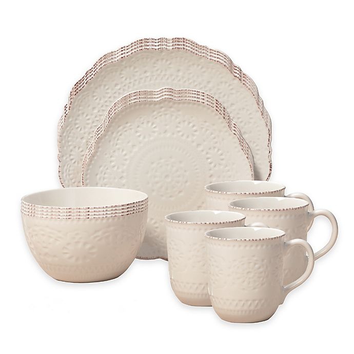 slide 2 of 2, Pfaltzgraff Chateau Dinnerware Set - Cream, 16 ct