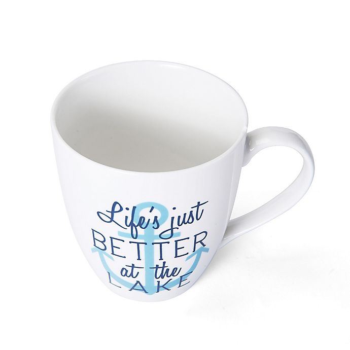 slide 2 of 2, Pfaltzgraff Life's Better at Lake Mug - White, 1 ct