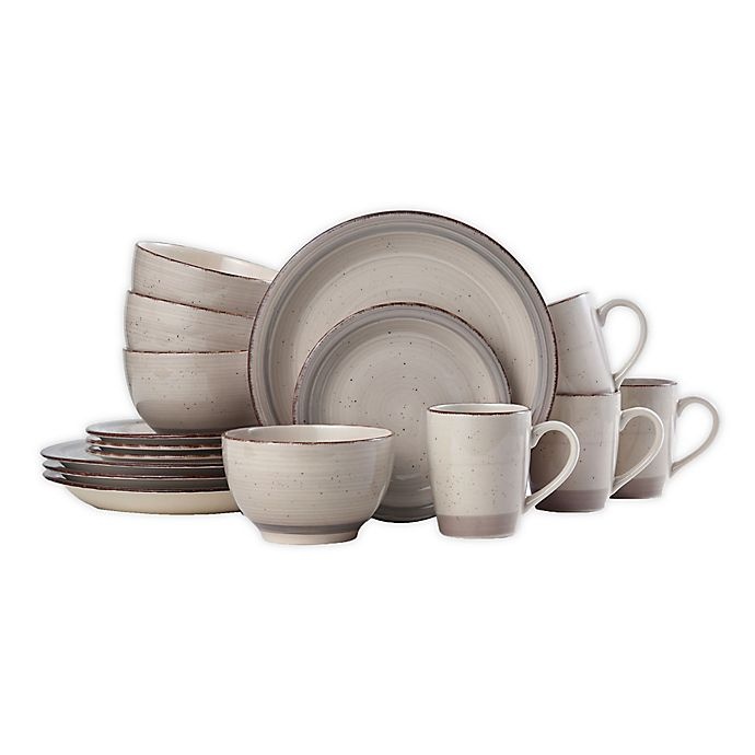 slide 1 of 6, Pfaltzgraff Sadie Dinnerware Set - Cream, 16 ct