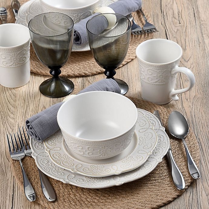 slide 6 of 6, Pfaltzgraff Abby Dinnerware Set - White, 16 ct