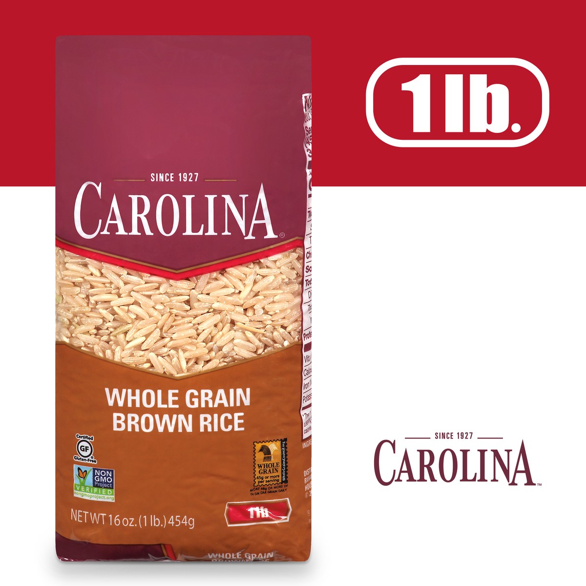 slide 1 of 9, Carolina Brown Rice, 16 oz