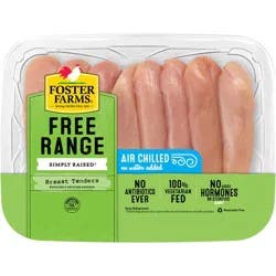 Foster Farms, Simply Raised Free Range Boneless Skinless Chicken Breast Tenders