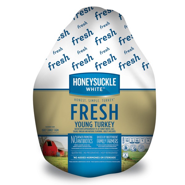 slide 1 of 1, Hsw Fresh Basted Turkey With Timer 10-16lb Honeysuckle, Fresh Basted Turkey With Timer, 10-16 Lbs, per lb