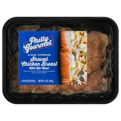 Philly Gourmet Shaved Chicken Breast With Rib Meat 12 oz
