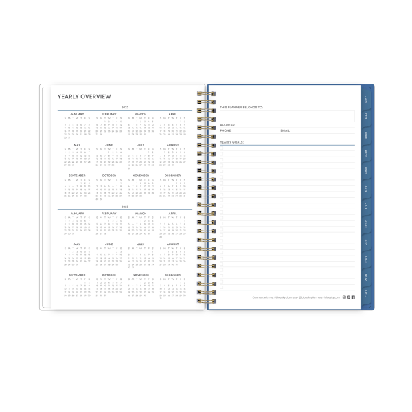 slide 4 of 5, Blue Sky Weekly/Monthly Planner, 5-7/8'' X 8-5/8'', Mckenna, January To December 2022, 132800, 1 ct