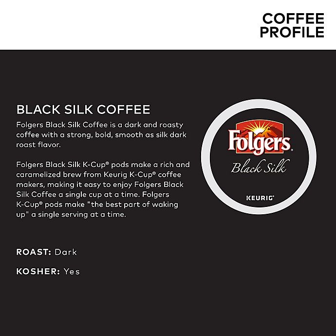 slide 4 of 7, Folgers Black Silk Coffee Keurig K-Cup Pods, 48 ct