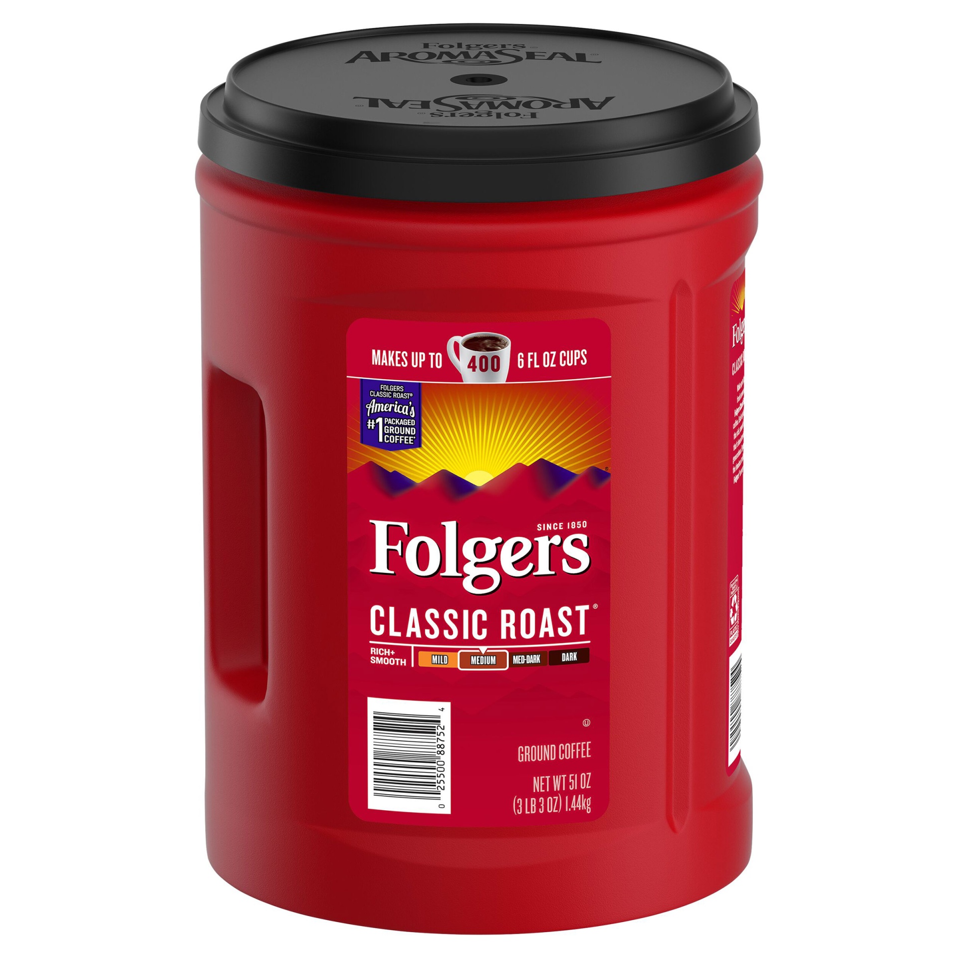 slide 1 of 1, Folgers Classic Roast Ground Coffee, 