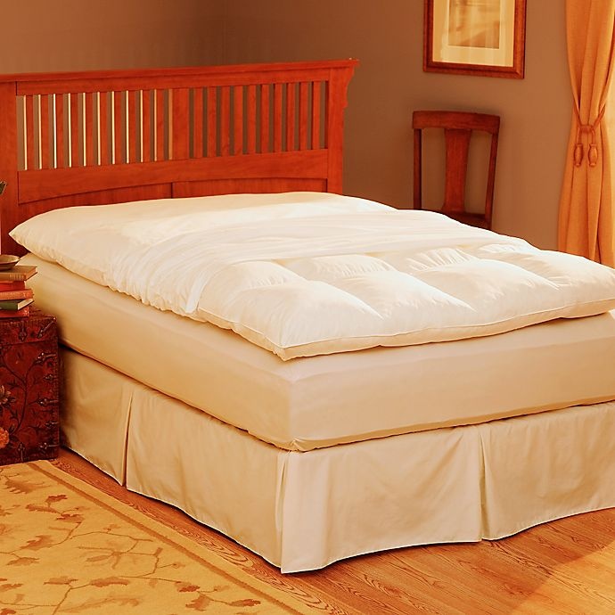 slide 3 of 3, Pacific Coast Feather Pacific Coast King Featherbed Protector - White, 1 ct