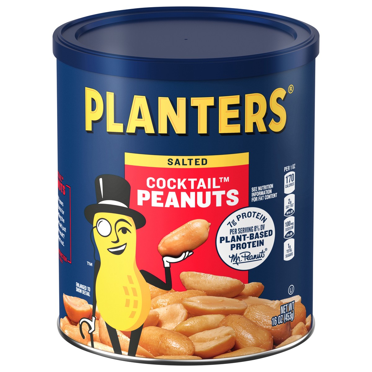 slide 1 of 9, Planters Salted Cocktail Peanuts, 16 oz