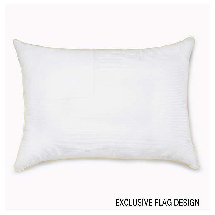 slide 2 of 6, Calvin Klein Luxury Flag King Back/Stomach Sleeper Pillow - White, 1 ct