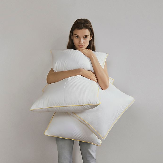 slide 6 of 6, Calvin Klein Luxury Flag King Back/Stomach Sleeper Pillow - White, 1 ct
