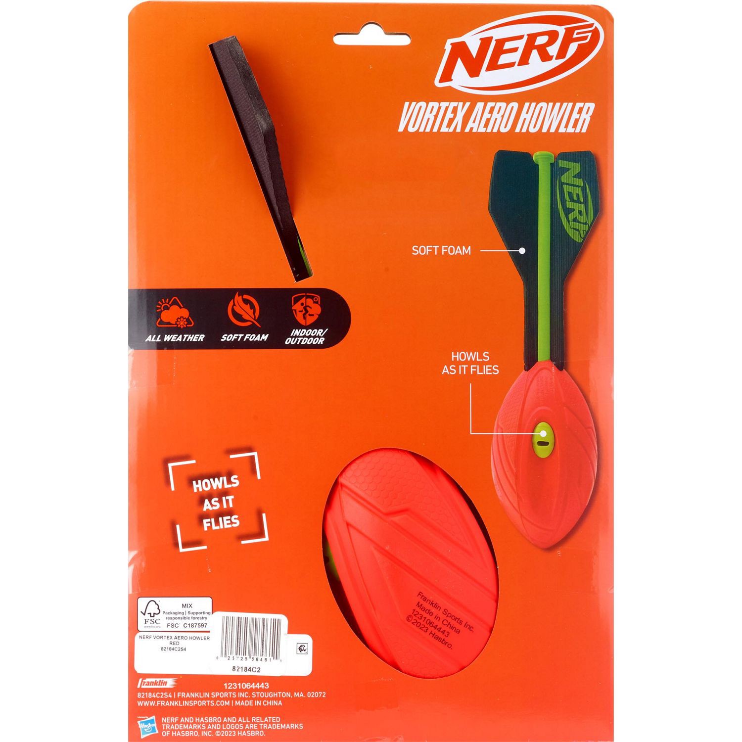 slide 2 of 3, FRANKLIN SPORTS Nerf Vortex Aero Howler Asst, 1 ct