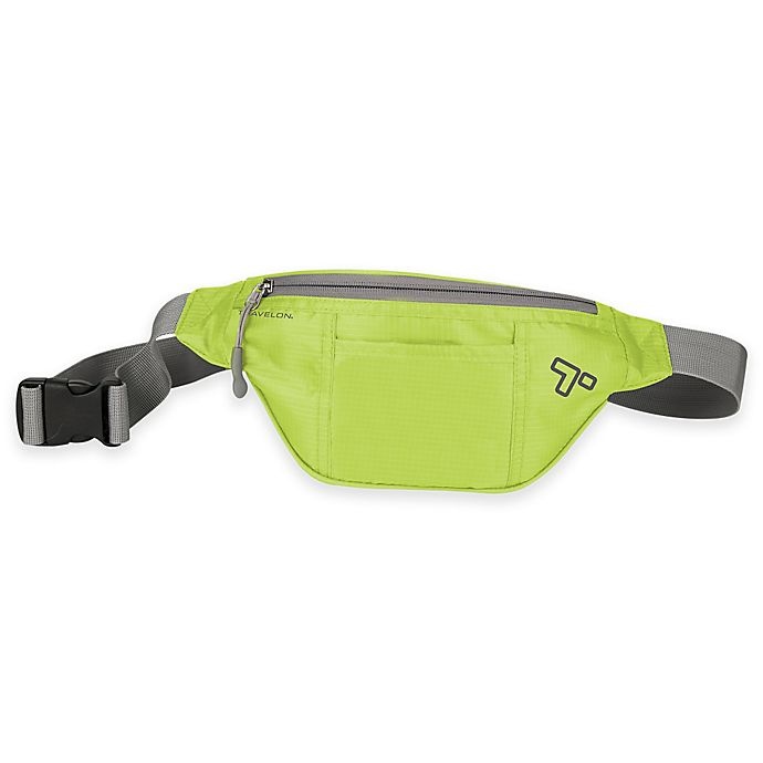 slide 1 of 1, Travelon Top Zip Waist Pack - Lime, 10 in