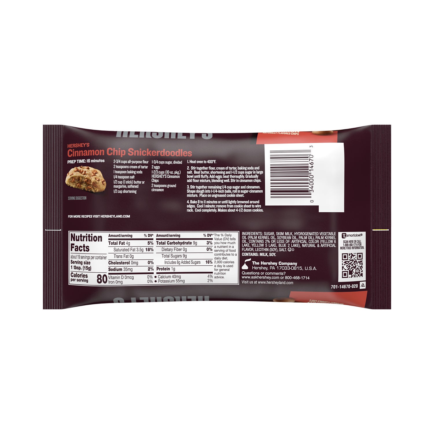 slide 2 of 6, Hershey's Cinnamon Baking Chips Bag, 10 oz, 10 oz