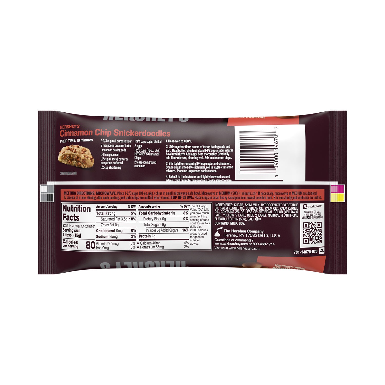 slide 3 of 6, Hershey's Cinnamon Baking Chips Bag, 10 oz, 10 oz