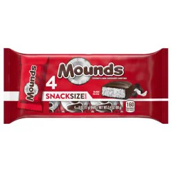 MOUNDS Coconut and Dark Chocolatey Snack Size, Candy Bars, .6 oz (4 Count)