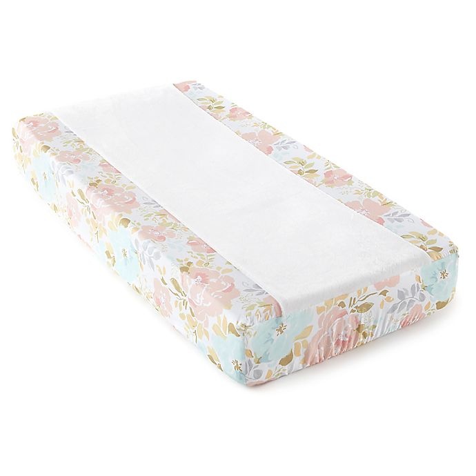 slide 1 of 2, Levtex Baby Malia Changing Pad Cover - Pink, 1 ct